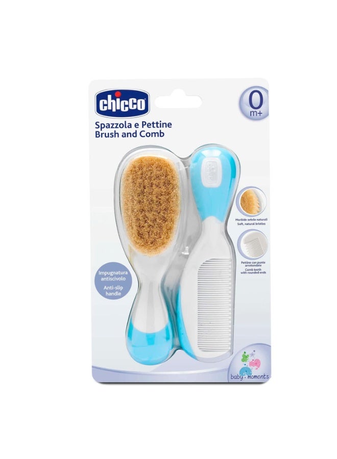 شيكو Chicco Brush And Comb- Light Blue, 2 Piece - Image 2